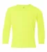 42400B Gildan Youth Core Performance Long-Sleeve T SAFETY GREEN front view