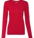 42400L Gildan Ladies' Core Performance Long Sleeve RED front view