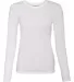 42400L Gildan Ladies' Core Performance Long Sleeve WHITE front view