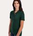437W Jerzees Ladies' Jersey Polo with SpotShield in Forest green side view