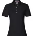 437W Jerzees Ladies' Jersey Polo with SpotShield Black front view