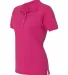 437W Jerzees Ladies' Jersey Polo with SpotShield Cyber Pink side view