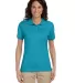 437W Jerzees Ladies' Jersey Polo with SpotShield California Blue front view