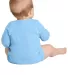 4411 Rabbit Skins Infant Baby Rib Long-Sleeve Cree LIGHT BLUE back view