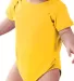 4424 Rabbit Skins Infant Fine Jersey Creeper YELLOW front view