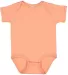 4424 Rabbit Skins Infant Fine Jersey Creeper SUNSET front view