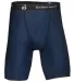 4607 Badger Men's 8" Inseam B-Fit Blended Compress Navy front view