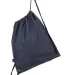 4921 Gemline Polyester Cinchpack NAVY front view