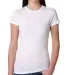 4990 Bayside Ladies' Fashion Jersey Tee White front view