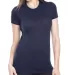 4990 Bayside Ladies' Fashion Jersey Tee Navy front view