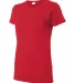 5000L Gildan Missy Fit Heavy Cotton T-Shirt in Red side view