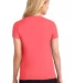 5000L Gildan Missy Fit Heavy Cotton T-Shirt in Coral silk back view