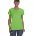 5000L Gildan Missy Fit Heavy Cotton T-Shirt in Lime front view