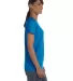 5000L Gildan Missy Fit Heavy Cotton T-Shirt in Sapphire side view