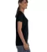 5000L Gildan Missy Fit Heavy Cotton T-Shirt in Black side view