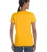 5000L Gildan Missy Fit Heavy Cotton T-Shirt in Gold back view