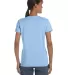 5000L Gildan Missy Fit Heavy Cotton T-Shirt in Light blue back view