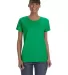5000L Gildan Missy Fit Heavy Cotton T-Shirt in Irish green front view
