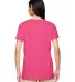 5000L Gildan Missy Fit Heavy Cotton T-Shirt in Safety pink back view
