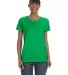 5000L Gildan Missy Fit Heavy Cotton T-Shirt in Electric green front view