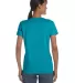 5000L Gildan Missy Fit Heavy Cotton T-Shirt in Tropical blue back view