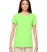 5000L Gildan Missy Fit Heavy Cotton T-Shirt in Neon green front view