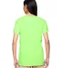 5000L Gildan Missy Fit Heavy Cotton T-Shirt in Neon green back view