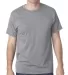 5010 Bayside Adult Heather Jersey Tee Heather Grey front view