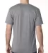 5010 Bayside Adult Heather Jersey Tee Heather Grey back view
