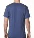 5010 Bayside Adult Heather Jersey Tee in Heather navy back view