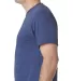 5010 Bayside Adult Heather Jersey Tee in Heather navy side view