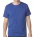 5010 Bayside Adult Heather Jersey Tee in Heather royal blue front view