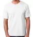 5040 Bayside Adult Short-Sleeve Cotton Tee White front view