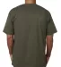 5040 Bayside Adult Short-Sleeve Cotton Tee Olive back view