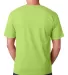 5040 Bayside Adult Short-Sleeve Cotton Tee Lime Green back view
