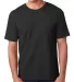 5040 Bayside Adult Short-Sleeve Cotton Tee Black front view