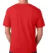 5040 Bayside Adult Short-Sleeve Cotton Tee Red back view