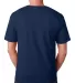 5040 Bayside Adult Short-Sleeve Cotton Tee Navy back view