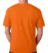 5040 Bayside Adult Short-Sleeve Cotton Tee Bright Orange back view