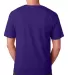 5040 Bayside Adult Short-Sleeve Cotton Tee Purple back view