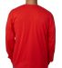 5060 Bayside Adult Long-Sleeve Cotton Tee in Red back view