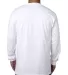 5060 Bayside Adult Long-Sleeve Cotton Tee White back view
