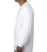 5060 Bayside Adult Long-Sleeve Cotton Tee White side view