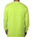 5060 Bayside Adult Long-Sleeve Cotton Tee Lime Green back view
