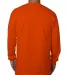 5060 Bayside Adult Long-Sleeve Cotton Tee Bright Orange back view