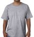 5070 Bayside Adult Short-Sleeve Cotton Tee with Po in Dark ash front view