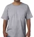 5070 Bayside Adult Short-Sleeve Cotton Tee with Po Dark Ash front view