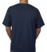 5070 Bayside Adult Short-Sleeve Cotton Tee with Po Navy back view