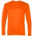 5104 C2 Sport Adult Performance Long-Sleeve Tee Safety Orange front view