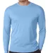 5104 C2 Sport Adult Performance Long-Sleeve Tee Columbia Blue front view